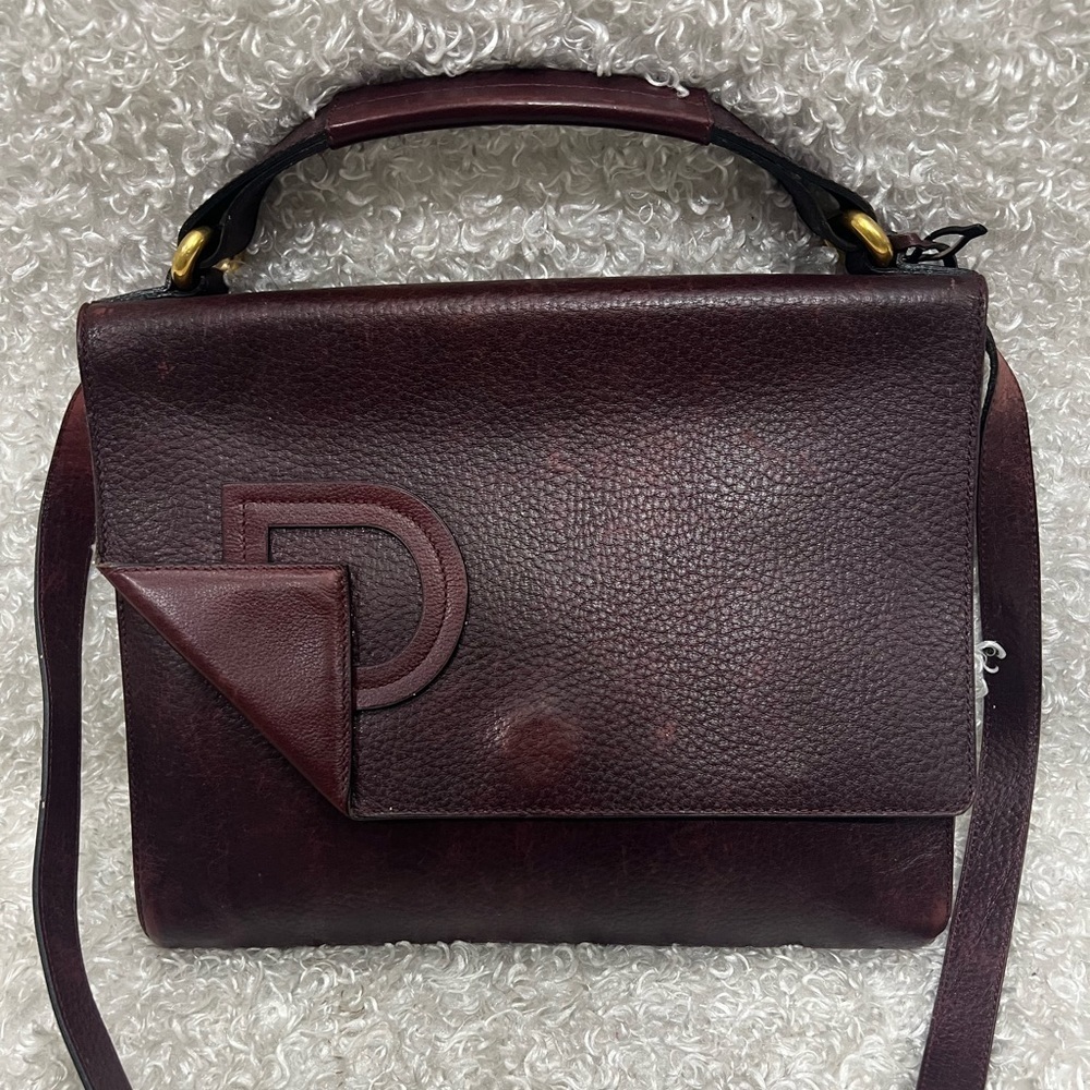 DELVAUX leather shoulder bag / purse / hand bag